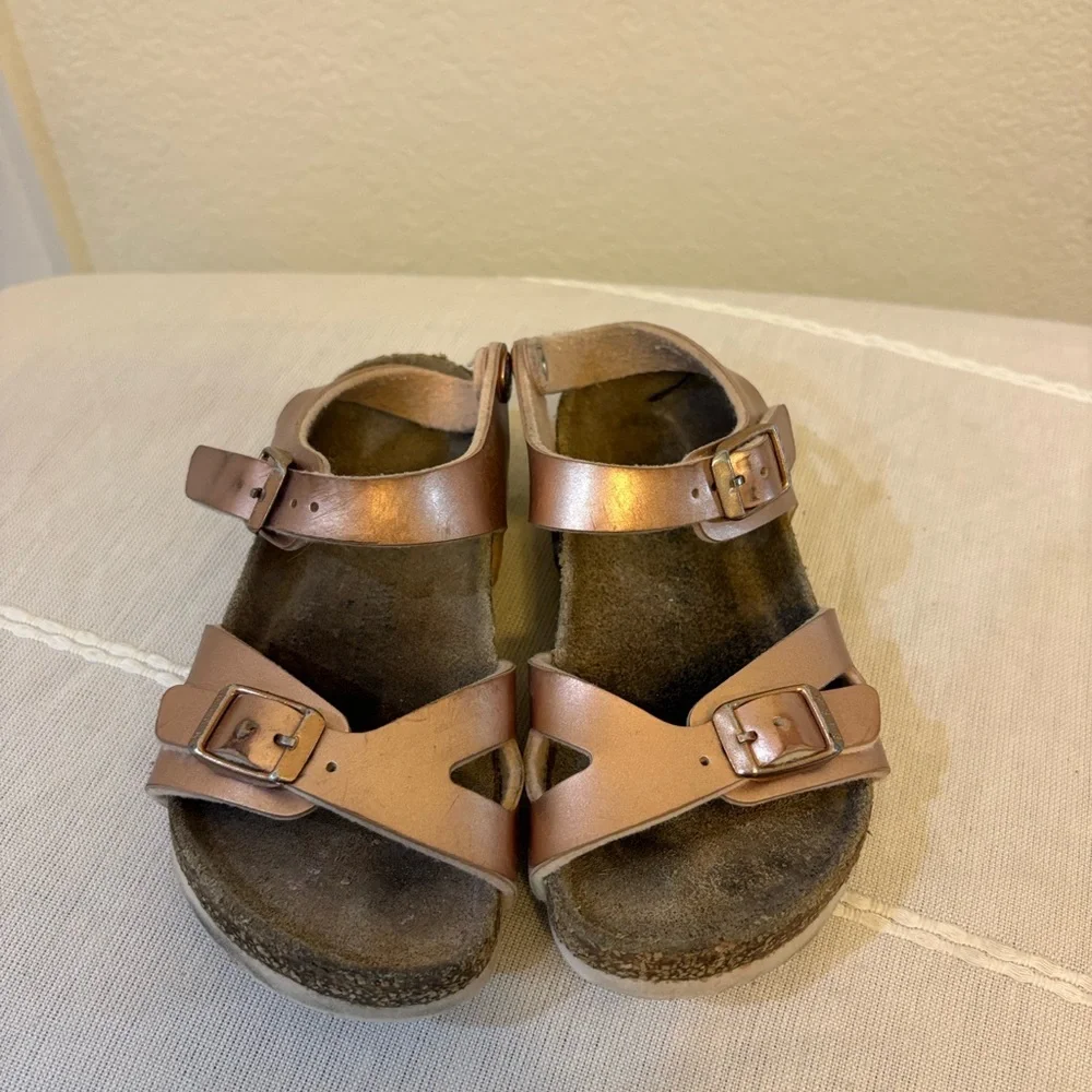 Birkenstock Rio Kids Sandals Metallic Pink